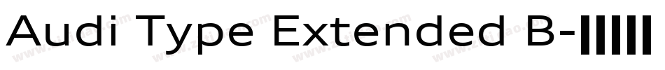 Audi Type Extended B字体转换